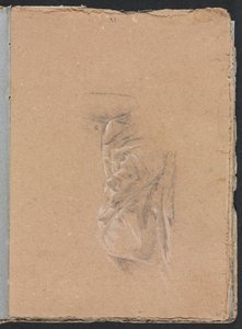 Verona Sketchbook: Drapery study (page 41) by Francesco Lorenzi