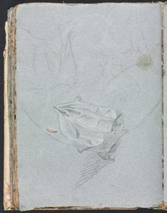 Verona Sketchbook: Drapery study (page 84) by Francesco Lorenzi