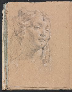 Verona Sketchbook: Head of a woman (detail) by Francesco Lorenzi