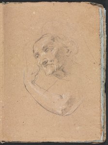 Verona Sketchbook: Head of a Woman with Left Arm Page 13 by Francesco Lorenzi
