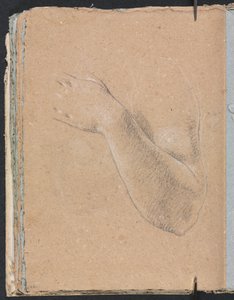 Verona Sketchbook: Left Arm and Hand (Detail), 1760 by Francesco Lorenzi