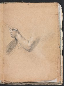 Verona Sketchbook: Left arm and hand (detail)