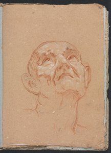 Verona Sketchbook: Male head page 31, 1760 by Francesco Lorenzi