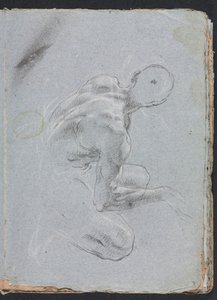 Verona Sketchbook: Male nude from back (page 9)
