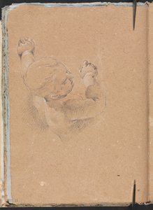 Verona Sketchbook: Putto (page 22) by Francesco Lorenzi