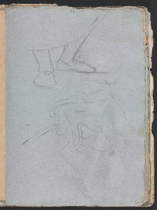 Verona Sketchbook: Study of feet (page 53) by Francesco Lorenzi