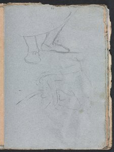 Verona Sketchbook: Study of feet page 53 by Francesco Lorenzi