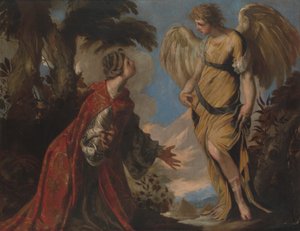 Hagar and the Angel by Francesco Maffei