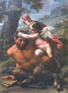 The Fight Between Cupid and Pan