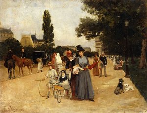 Avenue Foch with a View of the Arc de Triomphe