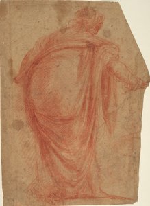 Heavily Draped Woman Seen from Behind by Francesco Montelatici