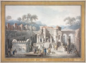 The Temple of Isis at Pompeii by Francesco Piranesi