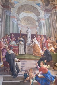 Discussion About the Immaculate Conception (Detail) by Francesco Podesti