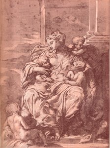 Charity by Francesco Primaticcio
