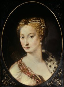 Portrait of Diane de Poitiers, Lady of Breze, Duchess of Valentinois. Painting by Francesco Primaticcio
