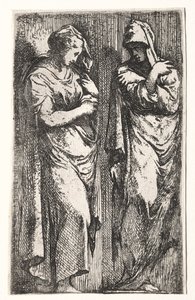 Two Roman Women by Francesco Primaticcio