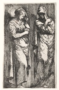 Two Roman Women by Francesco Primaticcio
