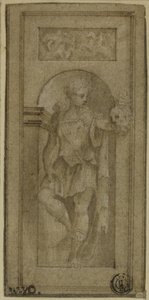 Niche Statue of David with the Head of Goliath by Francesco Salviati