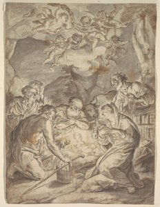 Adoration of the Shepherds by Francesco Saverio Mergolo