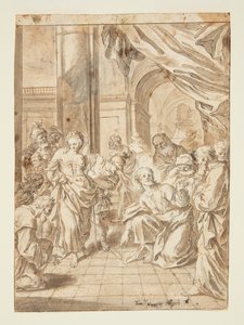 Christ and the Adulterous Woman by Francesco Saverio Mergolo