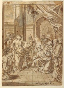 Christ and the Adulterous Woman, 1750–60 by Francesco Saverio Mergolo