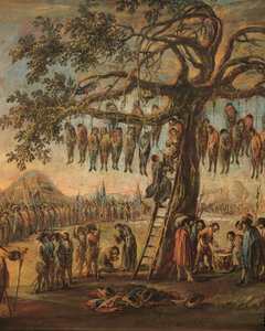 The Miseries of War: The Hanged Men (detail)