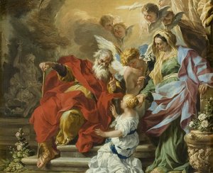 The Education of the Virgin, c.1680 by Francesco Solimena