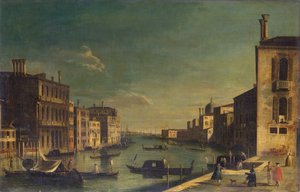 The Grand Canal looking East from the Campo San Vio towards the Bacino by Francesco Tironi