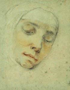 Portrait of Pasitea Crogi, Her Eyes Closed in Ecstasy by Francesco Vanni