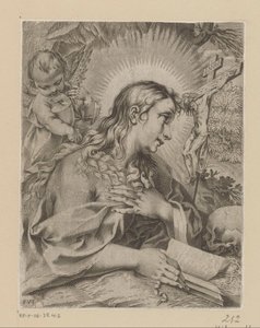 Penitent Mary Magdalene by Francesco Villamena