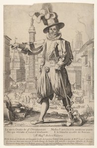Giovanni Alto Johann Alten, Ioannes Altus standing on the Quirinal Hill in Rome by Francesco Villamena