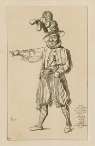Jean le Grott of Lucerne, guardsman of the Pope, 1613