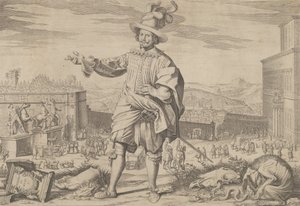 Portrait of Ioannes Altus Johann Alten, of the Swiss Guard, Standing by the Quirinal