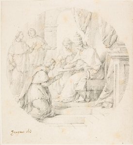 Angelo Maria Querini Created Cardinal by Benedict XIII by Francesco Zugno