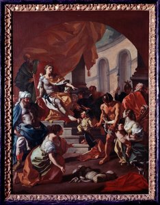 Judgment of Solomon (Painting by Francesco de Mura)