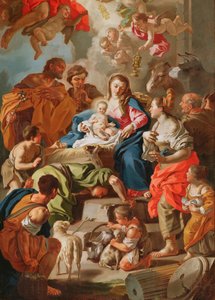 The Adoration of the Shepherds by Francesco de Mura