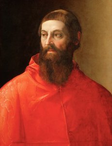 Portrait of the Cardinal Rodolfo Pio by Francesco de Rossi Salviati