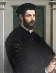 Portrait of a Gentleman by Francesco de Rossi Salviati Cecchino
