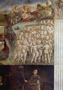 Allegory of Month of May, (detail) fresco by Francesco del Cossa, Palazzo Schifanoia, Salone dei Mesi