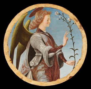 Polittico Griffoni: Angel of the Annunciation by Francesco del Cossa