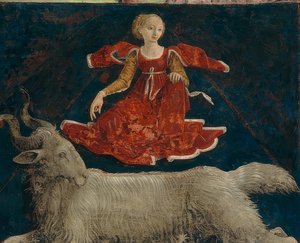 Aries, Zodiac Sign of March. Ca. 1469/70 by Francesco del Cossa