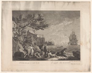Figures by the Sea (series title: Landscapes with Fishermen) by Francesco del Pedro