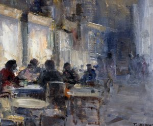 Schmidt Cafe at Night by Francesco di Marino