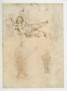 Study of a Child; A Sculpted Ornament; A Harpy