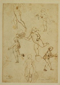 Three Children; A Putto