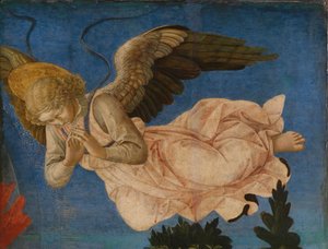 Angel Panel of the Pistoia Santa Trinità Altarpiece, 1455-1460 by Francesco di Stefano Pesellino