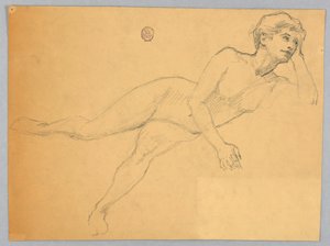 Sketch of a Female Nude