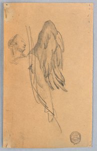 Sketch of an Angel by Francis Augustus Lathrop