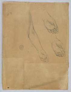 Three Studies of a Left Hand by Francis Augustus Lathrop