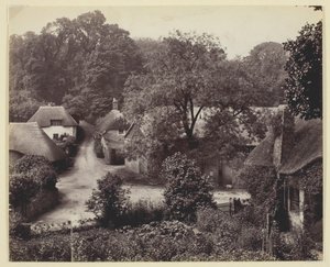 Untitled [thatched cottages] by Francis Bedford